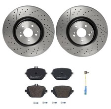 Brembo Rear Brake Kit Disc Rotors Low-met Pads Sensor For Mb X290 Amg Gt 53 B06