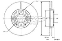 2X Tomex Brakes Bremsscheibe TX 71-30 FüR Vectra 3X Z03 Opel Saab CC Z02 Fiat