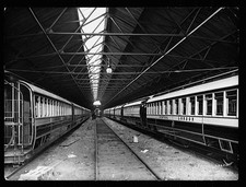 Railway Carriages sit in a