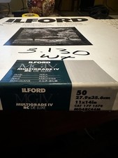 Expired Ilford Multigrade IV RC DeLuxe Paper Pearl 11 x 14" 25 sheets