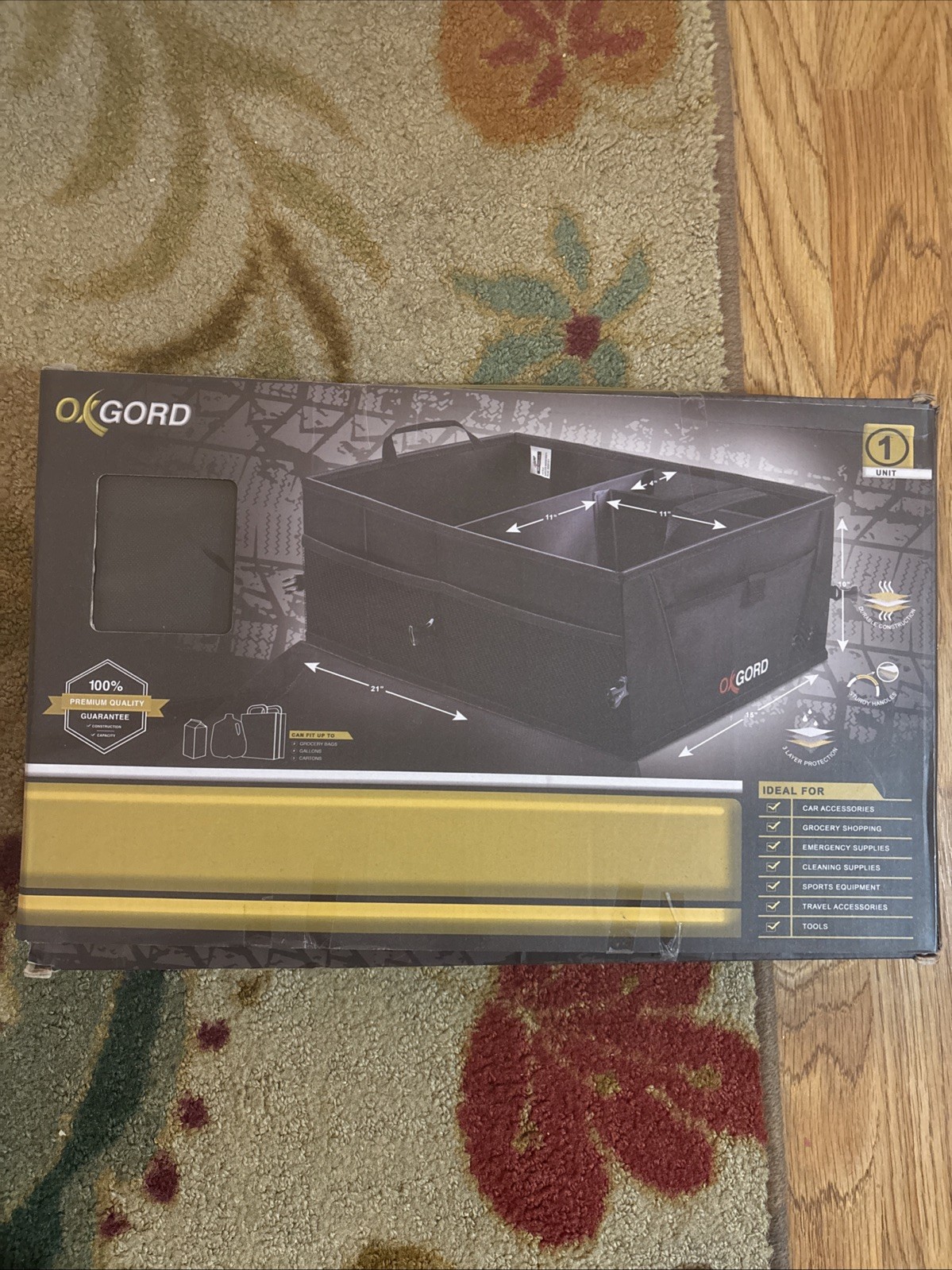 OxGord Collapsible Car Trunk Organizer – Brand New in Box