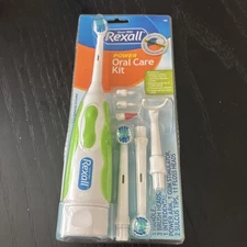 Sealed Rexall Power Oral Care Kit Toothbrush Remove Plaque Strengthen Gums