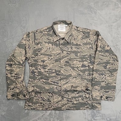 US Air Force ABU Camo Jacket Mens 42R Tiger Stripe Digital Military Coat BDU