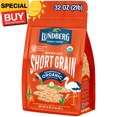 Short Grain Brown Rice, Regenerative Organic Certified   Slightly Nutty, Sticky 