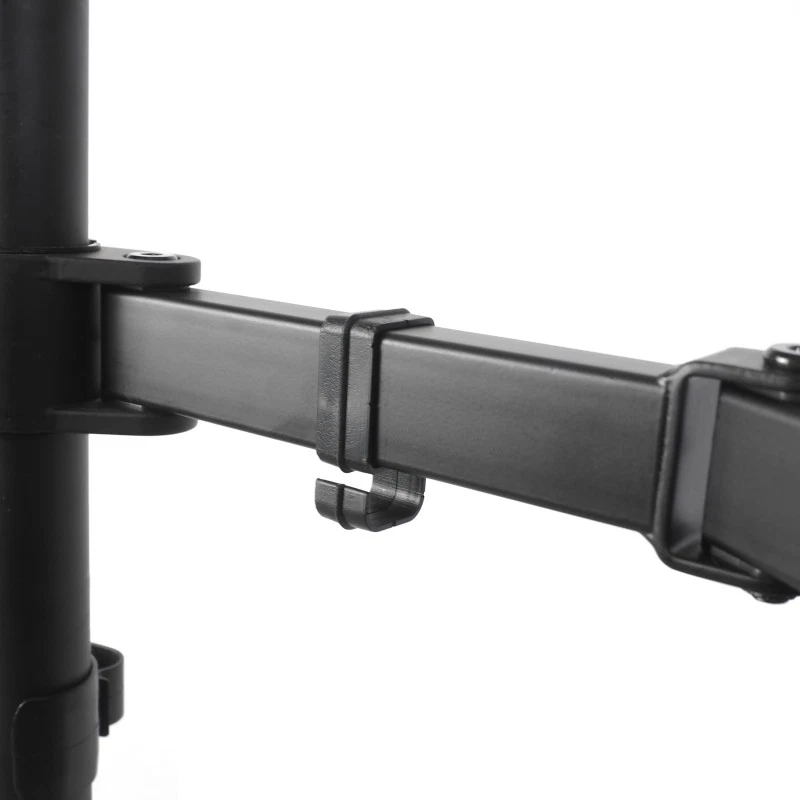 Dual Monitor Desk Mount Stand Heavy Duty Fully Adjustable Screens 27" 33LBS - Image 4 of 4