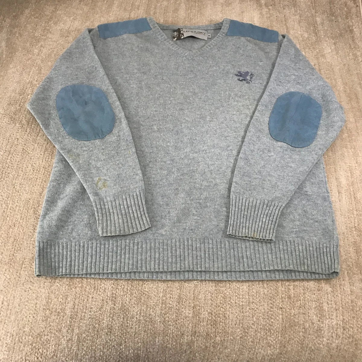 Jumper with elbow patches mens cheap