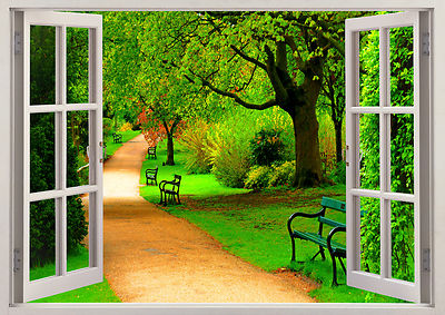 Papier Peint 3D Photo Forêt Magique Mural Salon Chambre Bureau Couloir Décoration Peinture Murale Décor Moderne JINFANGBZ, Vert, 300cm x 210cm