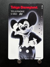Mickey Mouse Telephone Card Used JAPAN Japanese Walt Disney Character Anime K