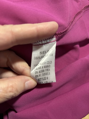 Andree By Unit 1X Top Shirt Blouse Pink New NWT Easy Care V Neck - Picture 10 of 10