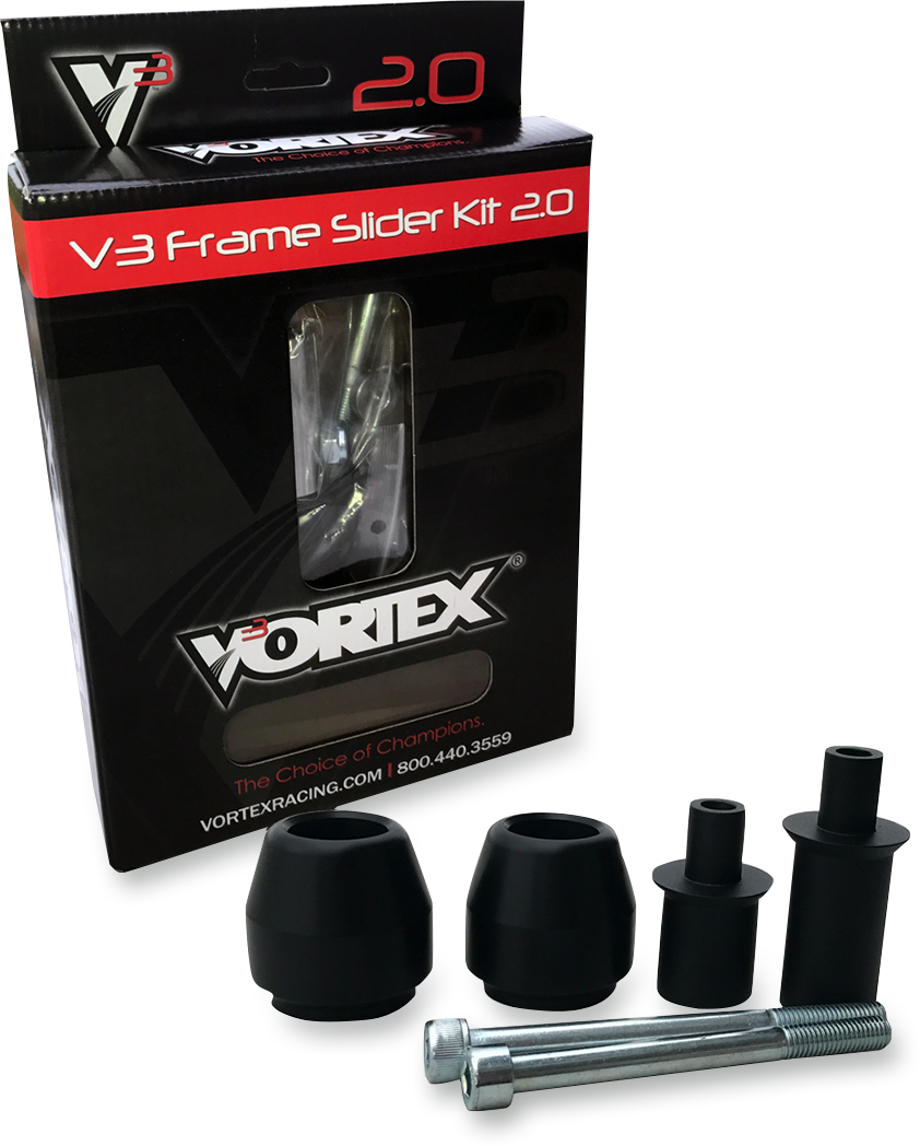 VRとSR13枚セット SR133 Vortex V3 2.0 Frame Slider Kit 2013-2019 Kawasaki