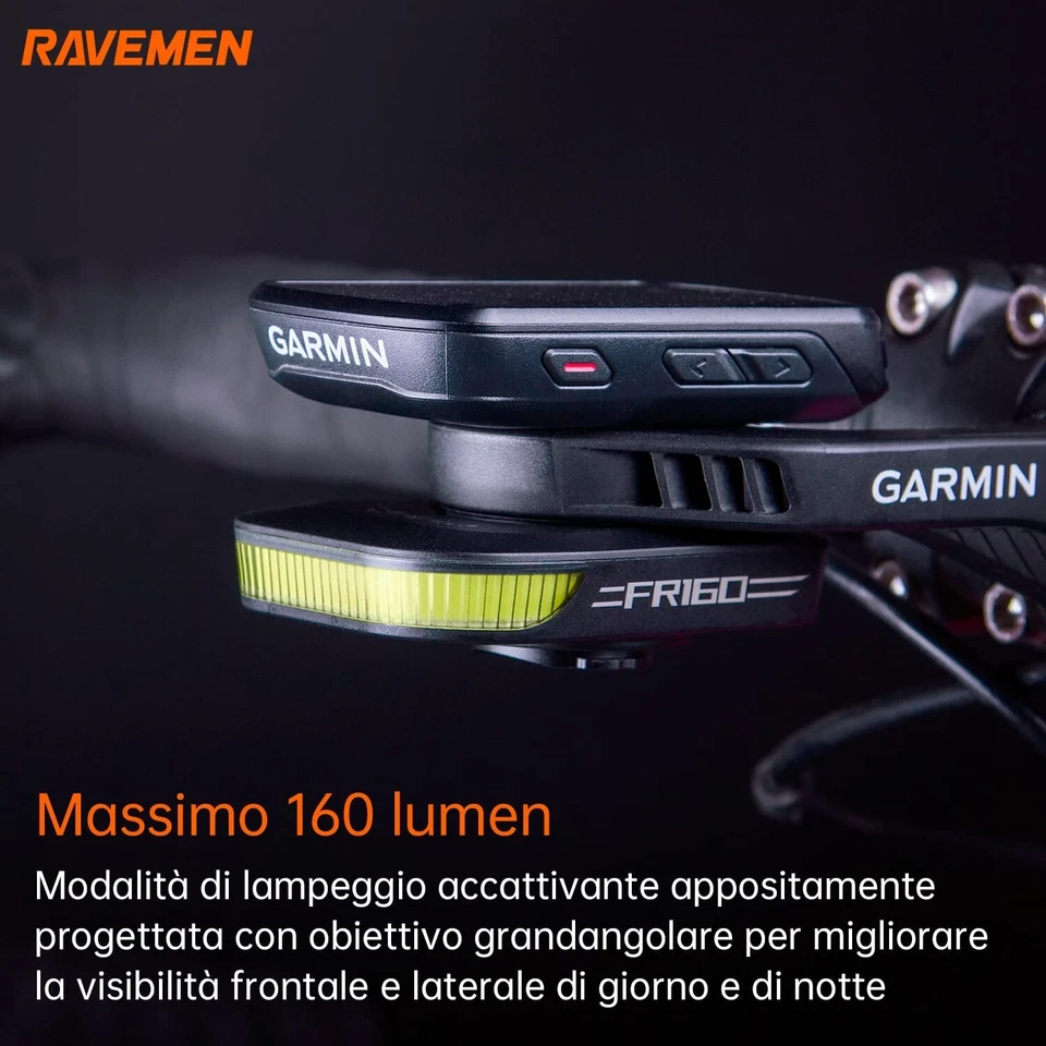 Ravemen FR160 COB LED Luce Anteriore per Supporti Computer - Nera - Image 3 of 4