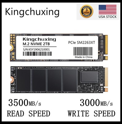 Kingchuxing 512GB Internal SSD PCIe Gen 3 x4 NVMe 3500MB/S Solid State Drive