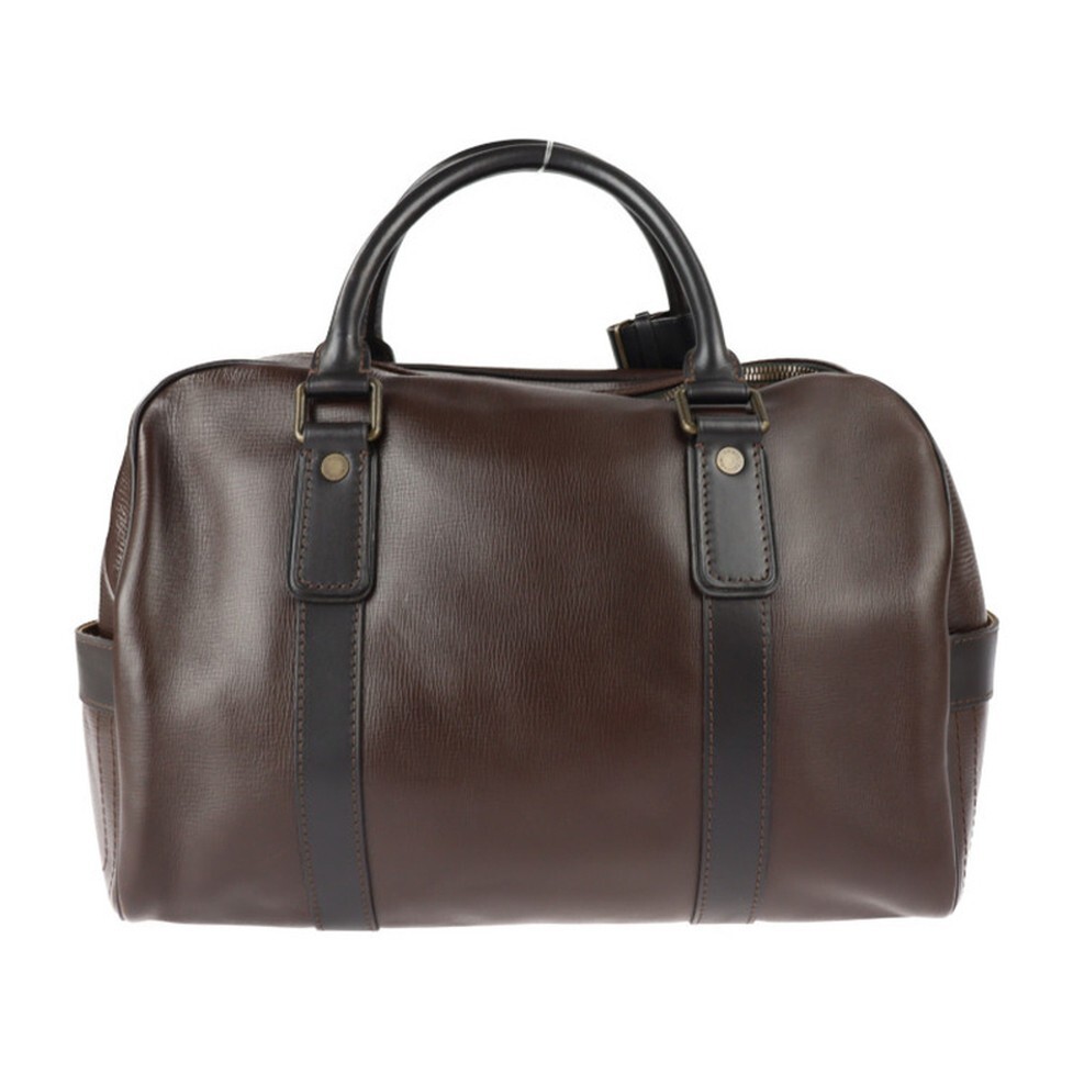 Louis Vuitton Utah Carryall Cafe Dark Brown Travel Bag Leather  