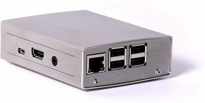 Hochwertiges Gehäuse aus Edelstahl für Raspberry Pi 1B+, 2B, 3B+ !!! wie Neu !!!