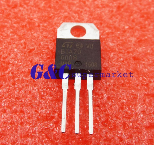 5PCS BTA20-600B BTA20-600 ST TO-220 Triac 600V 20A | eBay