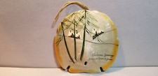 SDO-010 HAND PAINTED SAND DOLLAR CHRISTMAS ORNAMENT