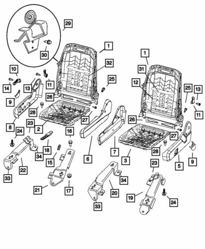 Kit de sensor de galga de tensión para Mopar (N/P 5135223AA)