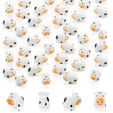 35 Pcs Mini Cow Figurines Mini Resin Cows Forest Animals Figures Miniature Resin