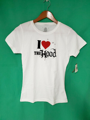 Joker Brand Mister Cartoon I Love The Hood Logo Womens T-Shirt Extremely Rare