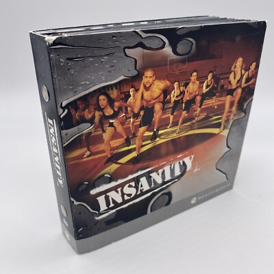 Insanity Extreme Fitness 10 Disc DVD Set Hit Cardio Workout Program