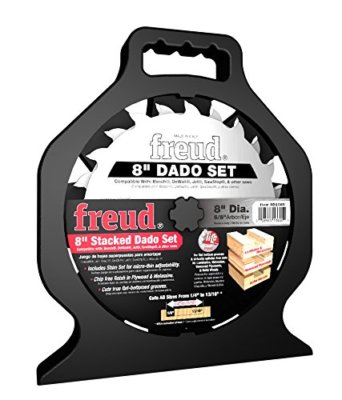 NEW FREUD SD208S ''PRO DADO'' TITANIUM CARBIDE 8'' SAW BLADE KIT 8'' SET NEW IN CASE