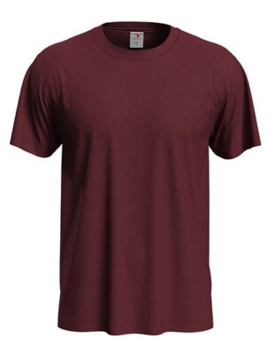 5 Stück Stedman  Classic Shirt T-Shirt Rundhals Arbeit Freizeit  Herren Bordeaux