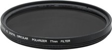 77mm Digital HD Circular Polarizer Filter for Pentax 70-200mm, Canon 10-22mm