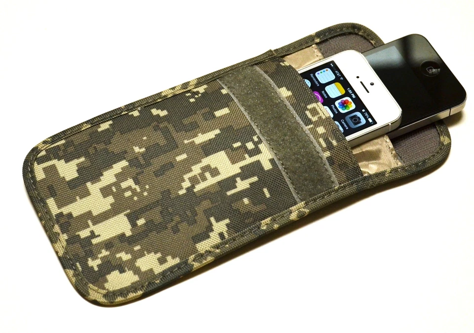 RF / RFID Shielding Cell Phone Case Function Bag Porch Canvas Camo Olive 8900206 - Image 2 of 4