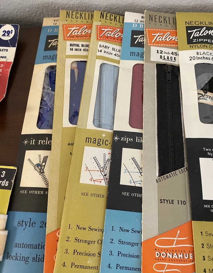 Lot of 10 Talon Zippers  Buckles And Accessories Vintage Large Lot - Image 4 of 4