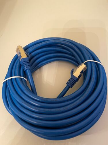 C2G Cat6 Snagless Shielded 20ft Network Cable - Blue #00685 - Picture 1 of 2