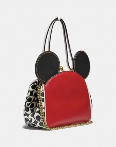 NUEVO CON ETIQUETAS BOLSO COACH X DISNEY MICKEY MOUSE KEITH HARING KISSLOCK EN EMBALAJE ORIGINAL - Imagen 2 de 8