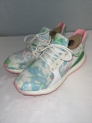 Adidas Women s Climacross BOOST Golf Shoes White, Flash Lime, Pink Q44933 Size 7