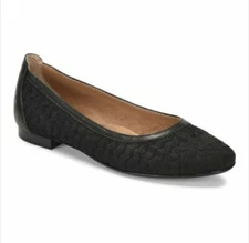 Sofft Black Maretto Comfort Flat Ballet Slip On Shoe 6