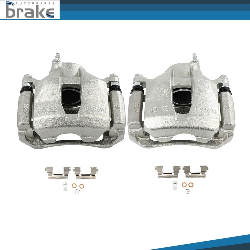 2Pcs Front Disc Brake Calipers w/ Bracket For 09 10 11 12 13 14 15 Lexus IS250