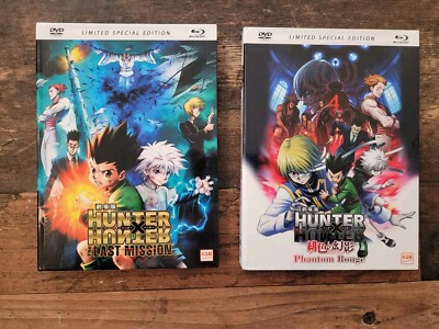 HUNTERxHUNTER 2 Movies The Last Mission+ Phantom RougeBlu Ray + DVD Limited