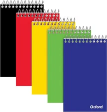 Spiral Memo Pads, Top Wire Bound, 3 X 5 Inch Pocket Notepad, College Ruled, Asso