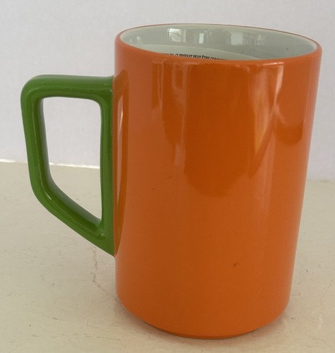 DISNEY PARKS ORANGE GOOFY CERAMIC COFFEE MUG NEW - Picture 2 of 5
