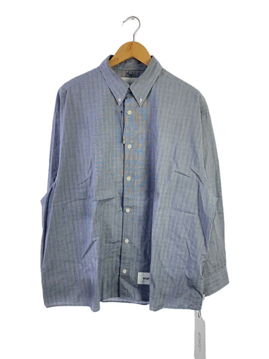 WTAPS 23AW BD 02 BROADCLOTH TEXTILE PROTE 3 COTTON BLU WTAPS 23AW BD 02 BROADCLOTH TEXTILE PROTE 3 COTTON BLU