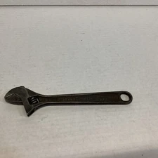 Vintage CRESCENT Tool Company AT18 8" Black Oxide Adjustable Wrench USA Tool