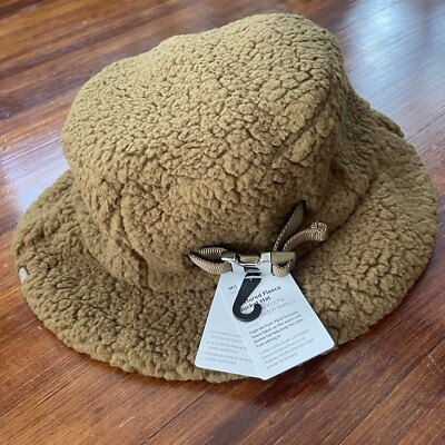 LULULEMON Textured Fleece Bucket Hat Brown Allspice M/L NWT  display picture 2