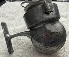 Vintage Bache Brown Spinmaster AirEx Div.Lionel Corp Fishing Reel Storage item