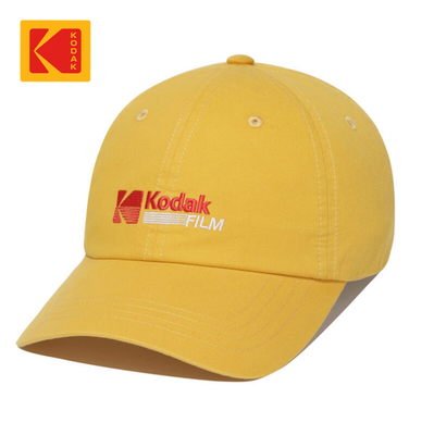 NEW KODAK APPAREL Relaxed-Fit Film Logo Baseball Cap YELLOW UNISEX