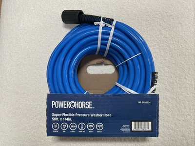 #ad Powerhorse Ultra Flex Pressure Washer Hose 1 4in. x 50ft. 3400 PSI $64.99