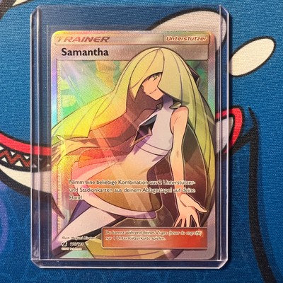 Samantha 110/111 Aufziehen der Sturmröte Full-Art HOLO Deutsch Excellent Pokemon