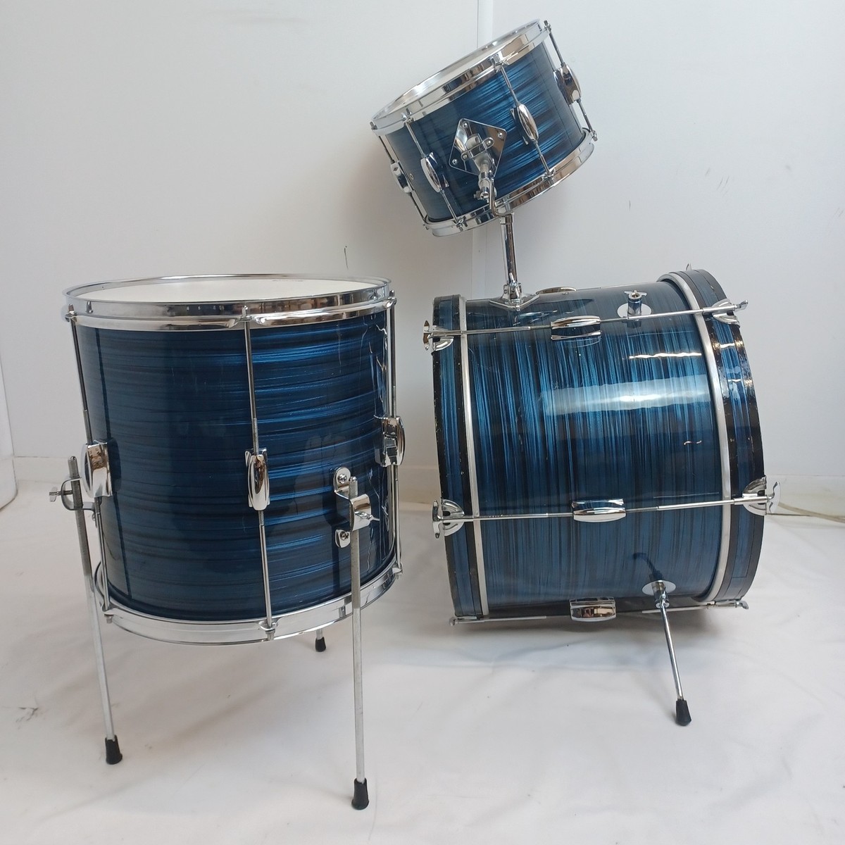Pearl Apollo 20,12,14 Drum Set Blue Ripple 3Ply MIJ Japan Bass