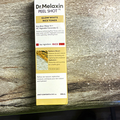 Dr.Melaxin Peel Shot Glow White Rice Toner 200mL Brightening Hydrating