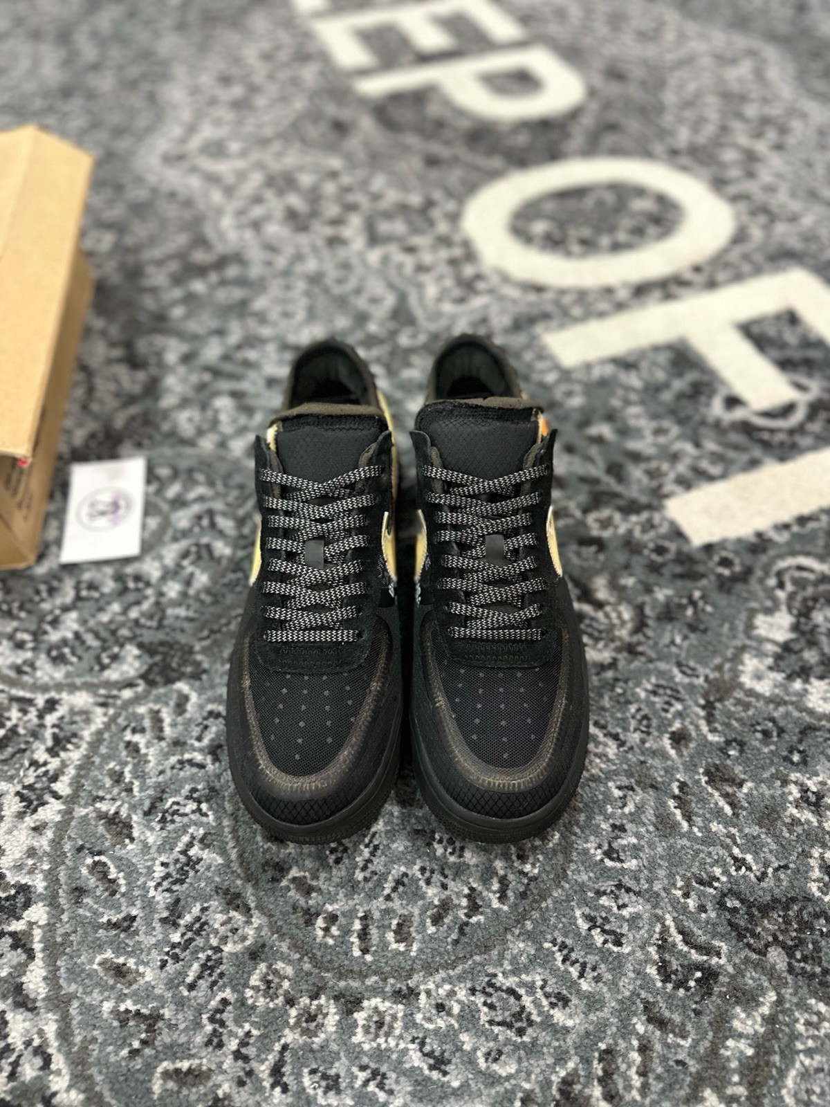 OFF WHITE X NIKE Taglia 9 Nike Air Force 1 Low x OFF WHITE Nero 2018