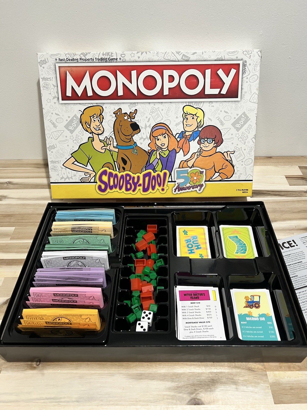 USAopoly MONOPOLY: Scooby-Doo 50th Anniversary Board Game Missing Figures