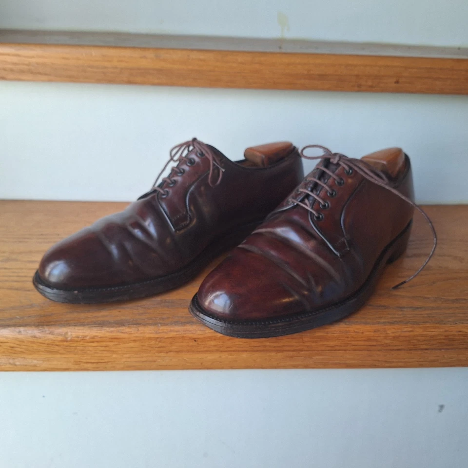 Bluchers cordobés Alden x Brooks Brothers A765 Shell No. 8 colores talla 9 B/D Foto 2 de 4