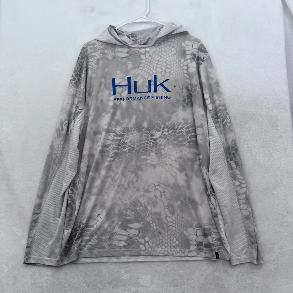 Camiseta Activa De Manga Larga Para Hombre HUK: Absorbe Humedad, Protección Solar UPF 30+ Y Anti-olores